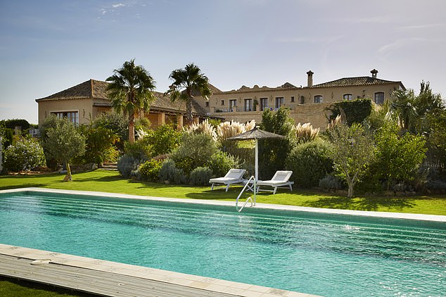 Lee fell in love with the area that his language school was based in, Costa de la Luz, and the benefits he was experiencing from moving countries. Pictured: Casa la Siesta, Lee's hotel