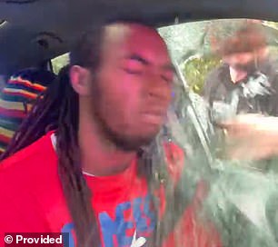 Dashboard camera video showed police smashed through the car window and punch William McNeil Jr., 22, in the face during a traffic stop on February 19