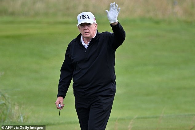 The president launched into his Truth Social tirade hours after playing a round of golf on his golf course in Turnberry, Scotland on Saturday