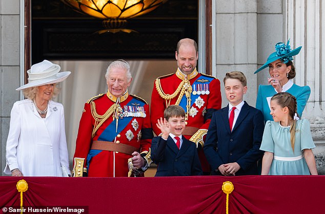 Kate made one of her formal appearances at the Trooping the Colour this year