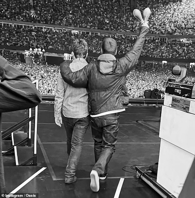 Oasis kicked off the tour in Cardiff on July 4
