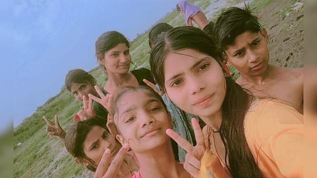 One of the girls slipped and was quickly dragged into deeper water by the strong current - all six drowned within minutes