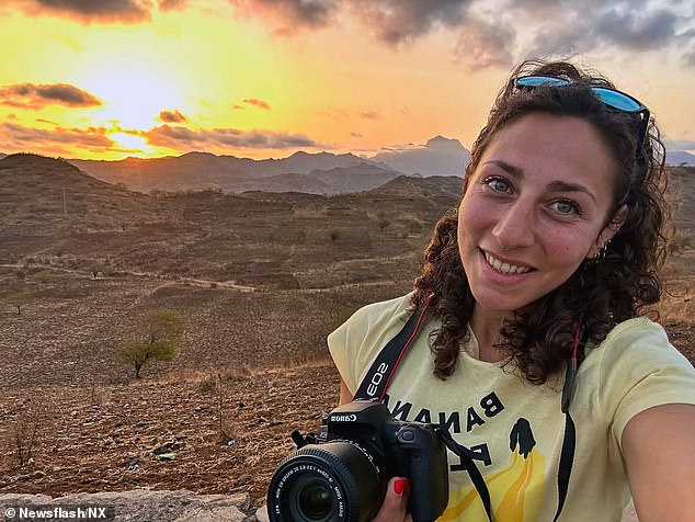 In her last picture, Giorgia was seen with a bright grin as she went on a hiking trail