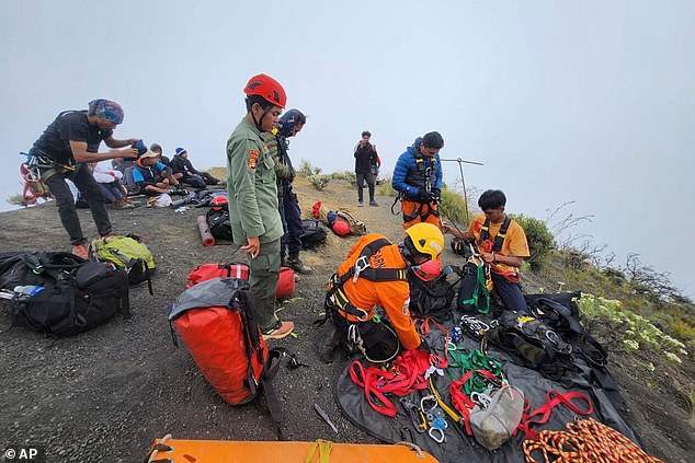 Emergency crews worked tirelessly to rescue her but it was too late by the time they got to her