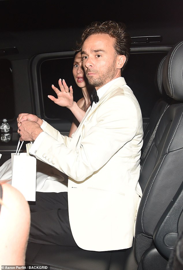 They then headed on to the reception before departing back to their hotel in Manchester in the early hours of the morning after the raucous celebrations