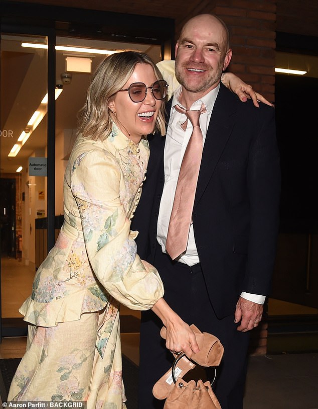 Sally and Joe looked very loved-up as they headed home in giddy spirits