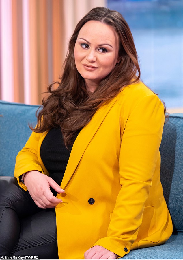 Chanelle, who rose to fame on Channel 4's Big Brother in 2007, says she has struggled with harmful eating habits and body image since she was a teenager (pictured 2019)