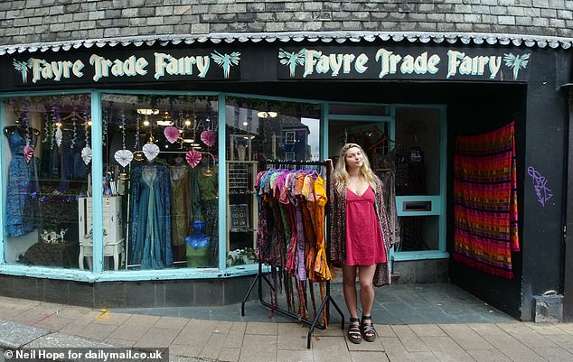 Ms Sage, 24, runs the Fayre Trade Fairy with her mother. She told MailOnline: ¿If H&M moved next door to us we¿d be finished'