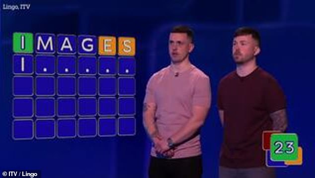 They chose the starting word 'images' for which the letter 'I' was placed in the right position with 'E' and 'S' getting an orange light - meaning they appear elsewhere in the word