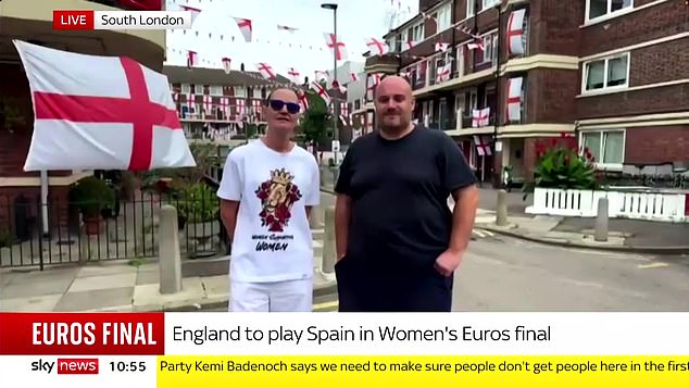 Homes across the nation are decked out in England flags as fans show their support ahead of the game