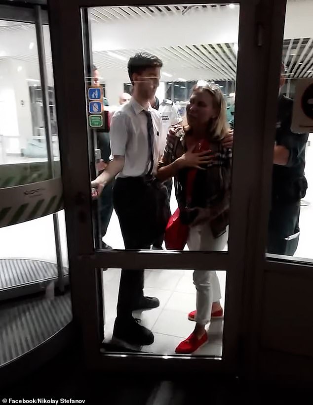 But Goldair Handling Bulgaria, who provide the ground handling services for several flights operating out of Sofia Airport, have insisted that the employee acted 'professionally and without any physical contact with the passenger'