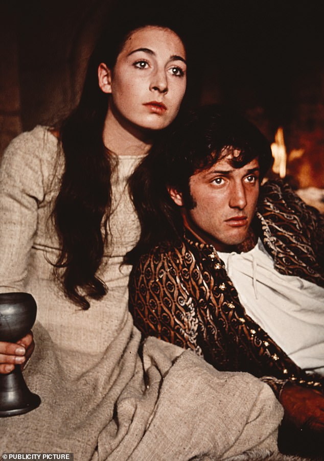 She had an unhappy experience on John's 1969 picture A Walk with Love and Death, a lugubrious romance set in 14th century France; Anjelica is pictured in the film with Assi Dayan