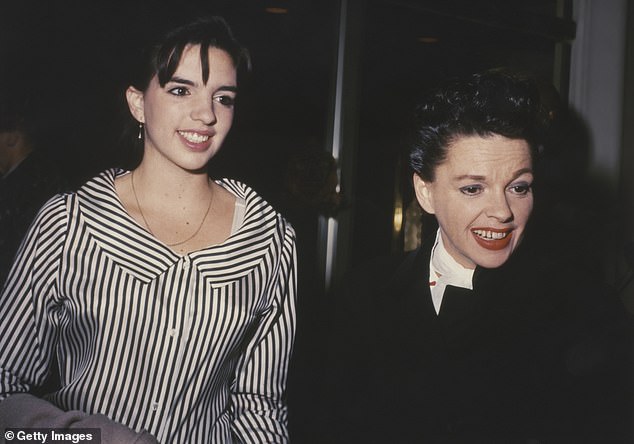 As a young woman, Liza initially steered clear of alcohol and drugs, having witnessed her mother's fatal descent into addiction; Liza and Judy pictured in 1965