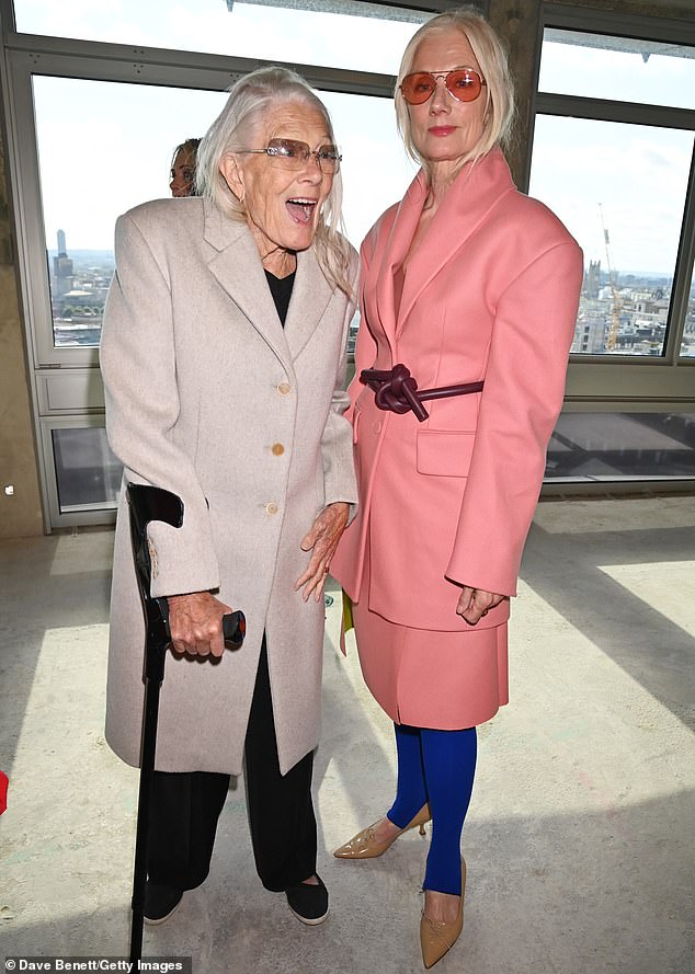 Vanessa, now 88, is pictured last year with her own 'nepo baby' Joely Richardson, an actress best known for her role on the hit drama Nip/Tuck