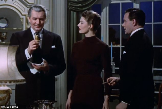 Her her big screen debut, the 1958 hospital drama Behind the Mask, had her father in the lead role (left) and introduced her to cinema audiences in a supporting part (center)