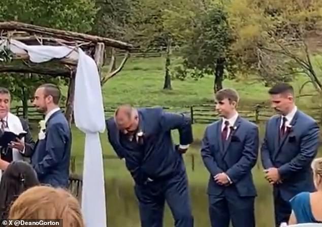 While the faux-pas was over quickly, others in the party descended into barely concealed giggles