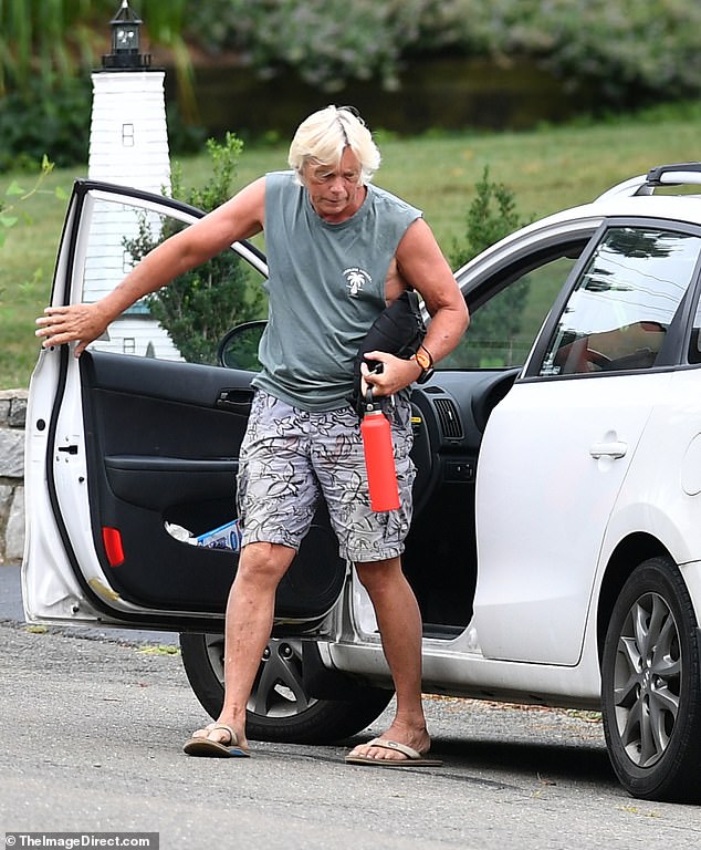 Atkins, who was born in New York in 1961, tends to fly under the radar, but he was pictured in a rare sighting in Southport, Connecticut, earlier this week