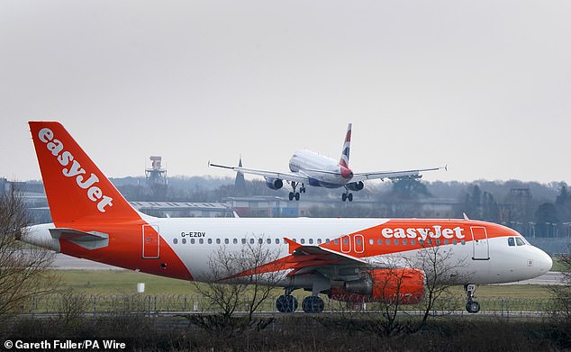 The man was arrested after the plane landed in Glasgow at around 8am, Police Scotland confirmed counter terrorism were assessing the footage