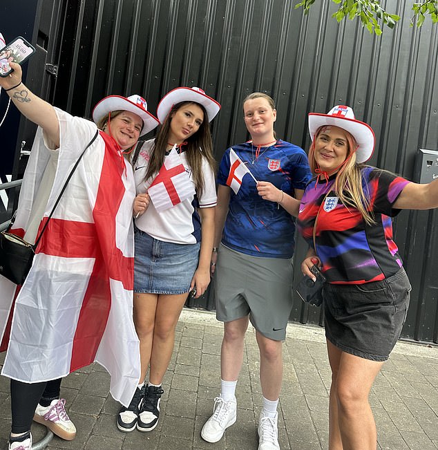 Pictured: Laura, Francesca, Jasmine and Rebecca. The fans have told of their fury after being denied entry to BoxPark