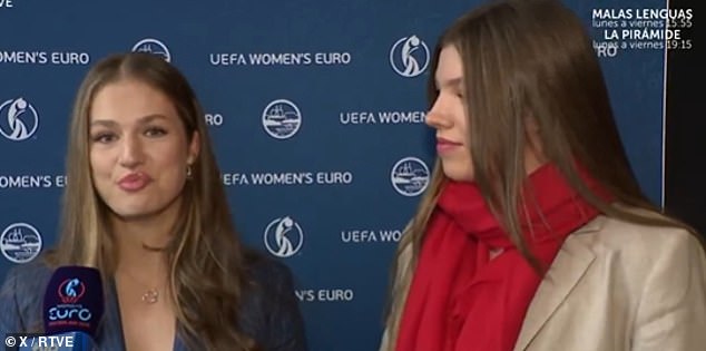 Speaking to RTVE , the two sisters praised the players on the pitch and wished them luck this evening
