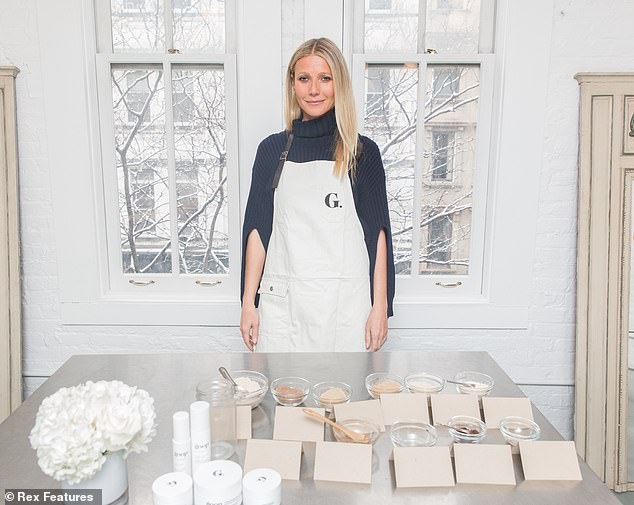 Gwyneth attends a Goop skincare media launch event in New York in 2016