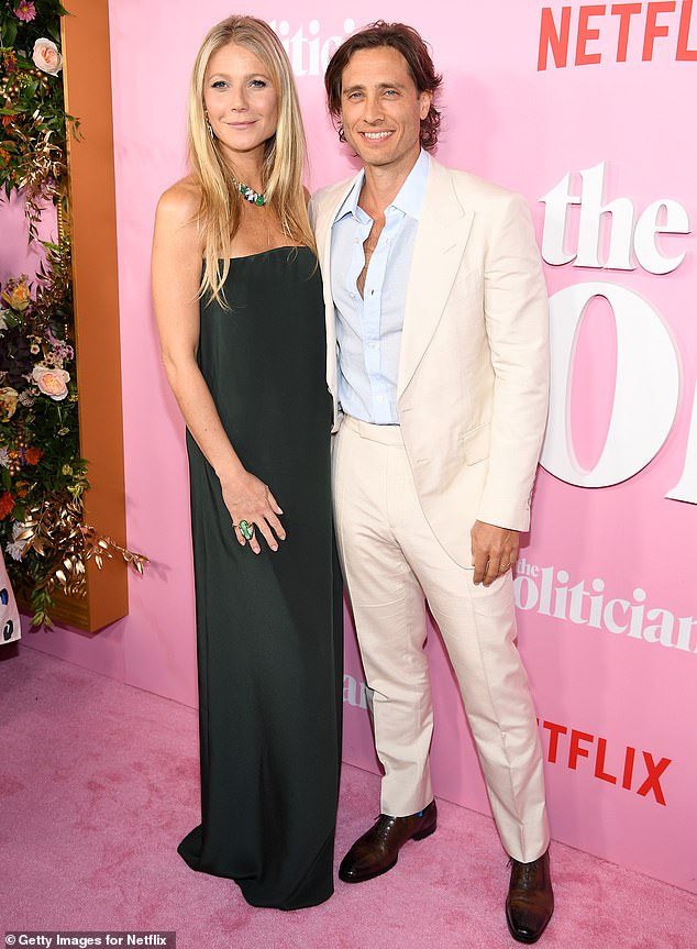 Gwyneth and Brad Falchuk attend a Netflix Premiere in New York City in 2019