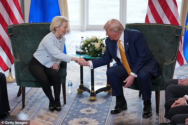 Ursula von der Leyen shared Trump's assessment of the '50 percent' chance of a deal