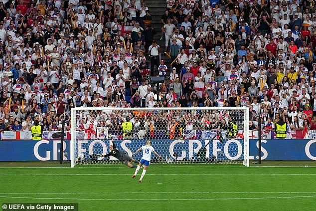 Chloe Kelly netted the winning spot kick as she stepped up to take England's fifth penalty