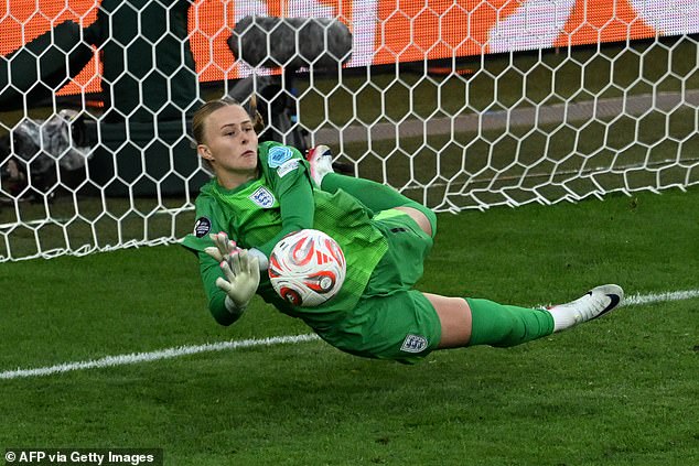 Hannah Hampton was also the hero for England, saving two of Spain's four spot kicks