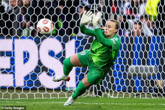 Hampton's homework paid off as she went on to save two spot-kicks in the Euro 2025 final