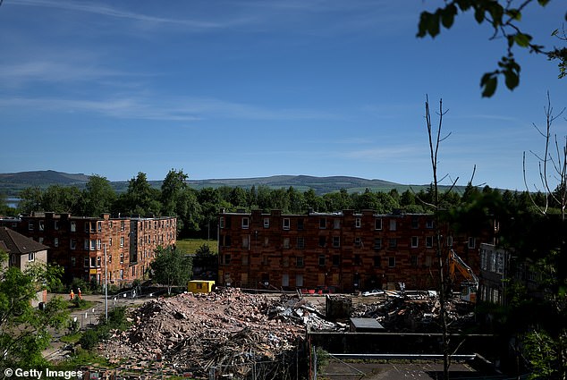 The once thriving estate had become a hot spot for arsonists who had set fire to estate blocks