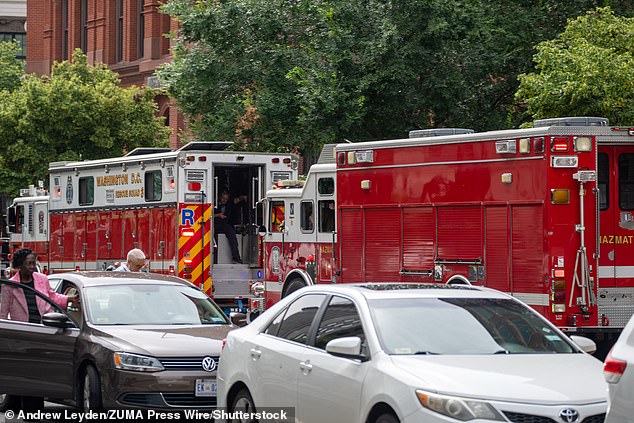 Officers cordoned off the area and restricted pedestrian and vehicle traffic as specialists from the Metropolitan Police Department¿s Explosive Ordinance Disposal (EOD) unit examined the object