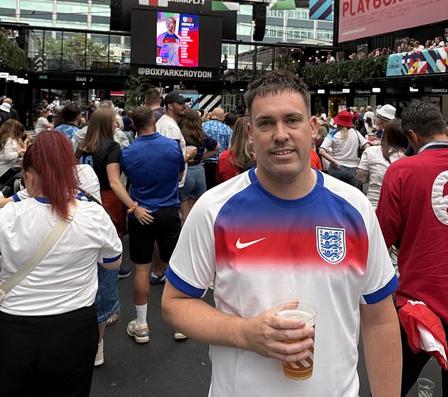 Redmond Casalinie pictured at Croydon Box Park. Fans who had gathered in south London had been through every emotion when sheer relief and euphoria took over as Kelly thumped home the winning