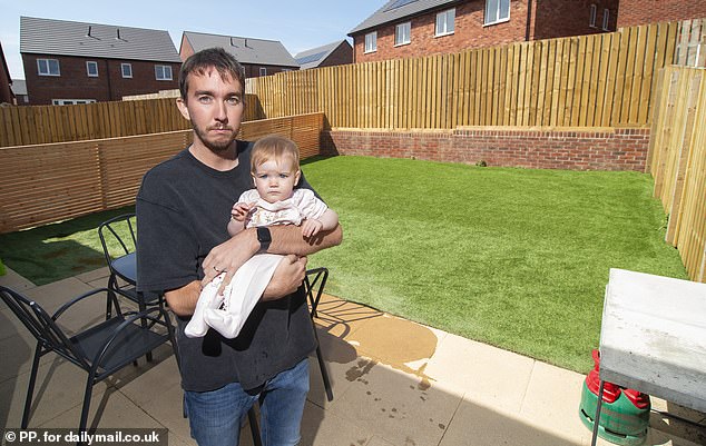 IT operations manager Dean, 30, and nurse Rachel, 25, who have a 14-month-old daughter Elora, bought their four bedroom home for £309,000 in March