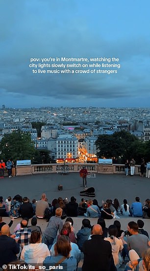 It has stunning views over Paris
