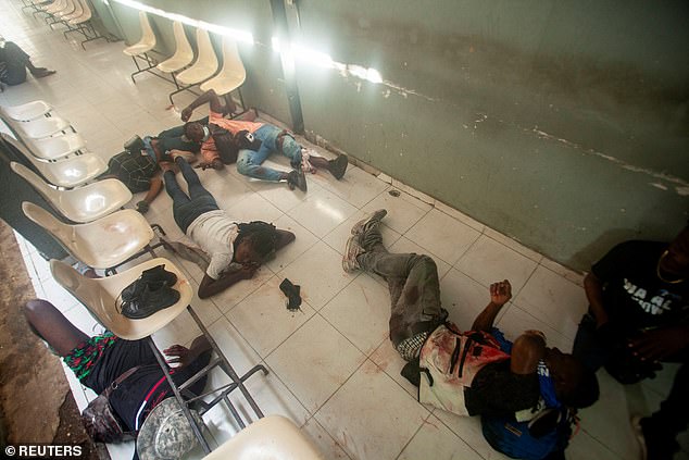 People left bloodied and injured after a group of armed men opened fire on journalists