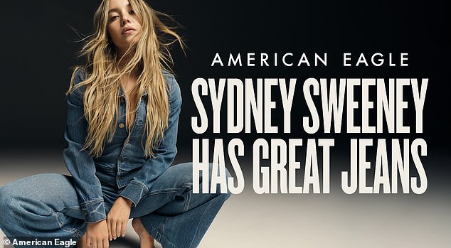 The Emmy-nominated actress is the face of the label's autumn advertising rollout, which has the tagline, 'Sydney Sweeney Has Great Jeans'