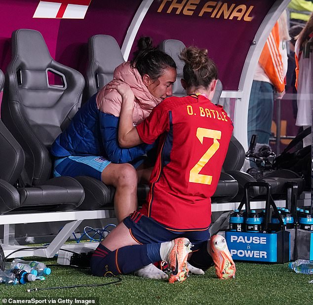 The roles were reversed after the World Cup final in 2023, when Batlle comforted Bronze