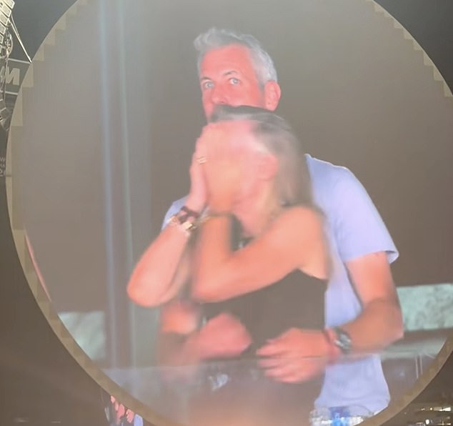 The footage of them attempting to hide their faces after realising their images were being beamed on a giant screen, has been viewed 119 million times on YouTube alone