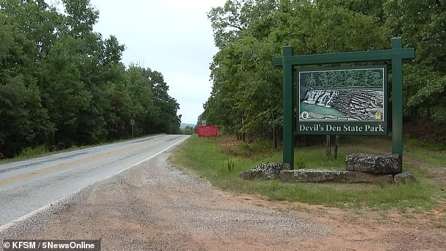 Arkansas State Police said 'the terrain is rugged, vegetation is thick and there is no cellphone service' where they were found