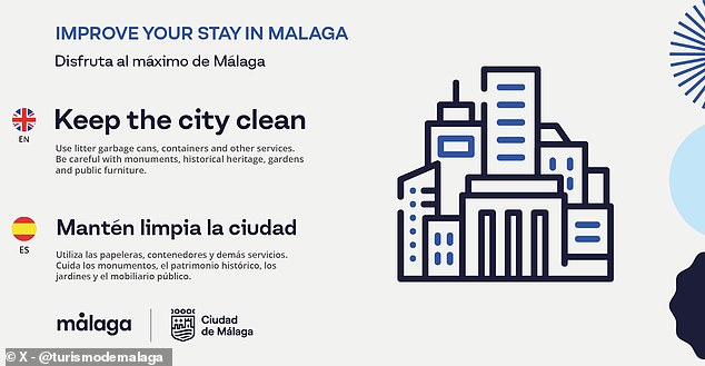 Littering is another sore point for locals, with signs asking tourists to "Keep the city clean"