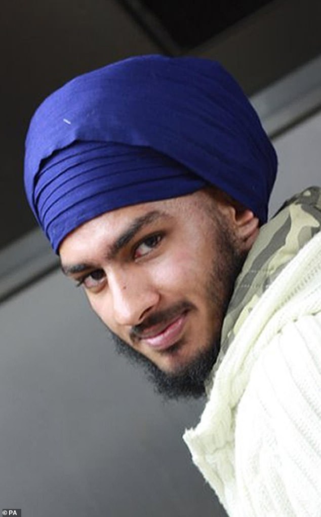 Gagandip Singh (pictured), 21, was beaten and bundled into his car before it was torched while he was still alive
