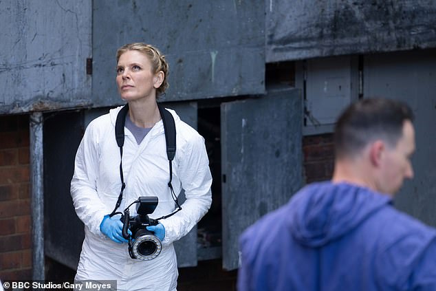 Mr Allain joked that life on the frontlines is a far cry from BBC drama Silent Witness as you wouldn't have a pathologist, in this case actress Emilia Fox (pictured), 'running around trying to investigate the murder'