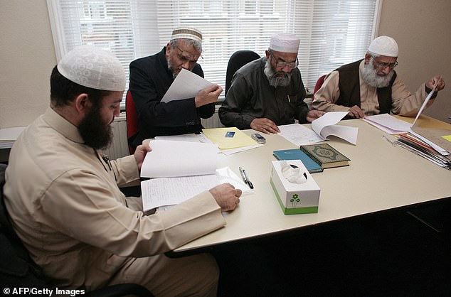 Mr Lowe demanded to know who approved the job posting and urged the department to immediately remove it. Pictured: File photo of a sharia court in east London