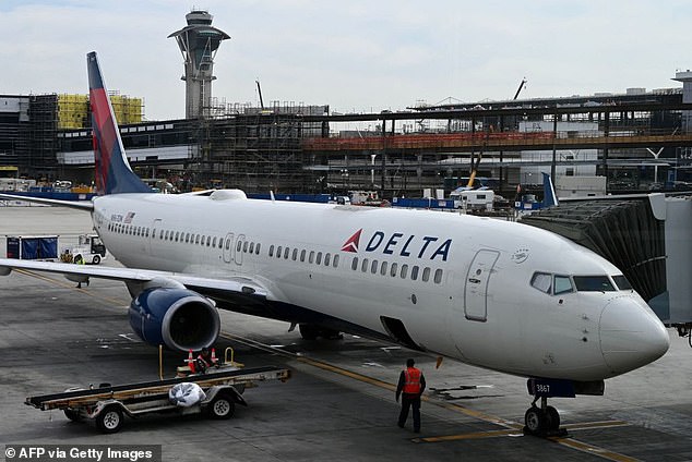 The arrest seemed to shock even those who worked on the Delta flight. An airplane is seen here at the Los Angeles International Airport in 2023