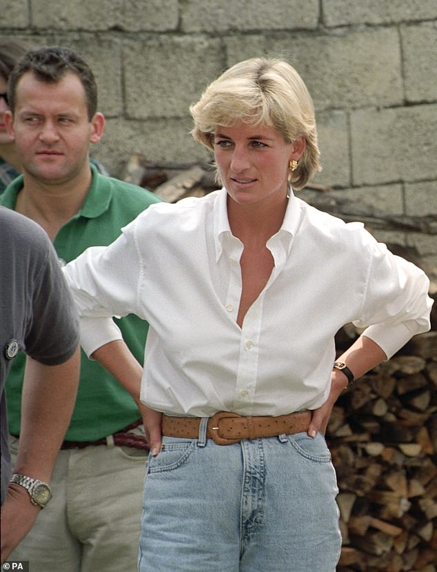Princess Diana and Paul Burrell are pictured during a humanitarian trip to Bosnia in August 1997, weeks before her death