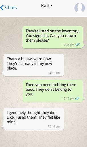 A landlord was gobsmacked after discovering his tenant had taken his big-ticket items when she moved out - despite them being part of the furnished rental