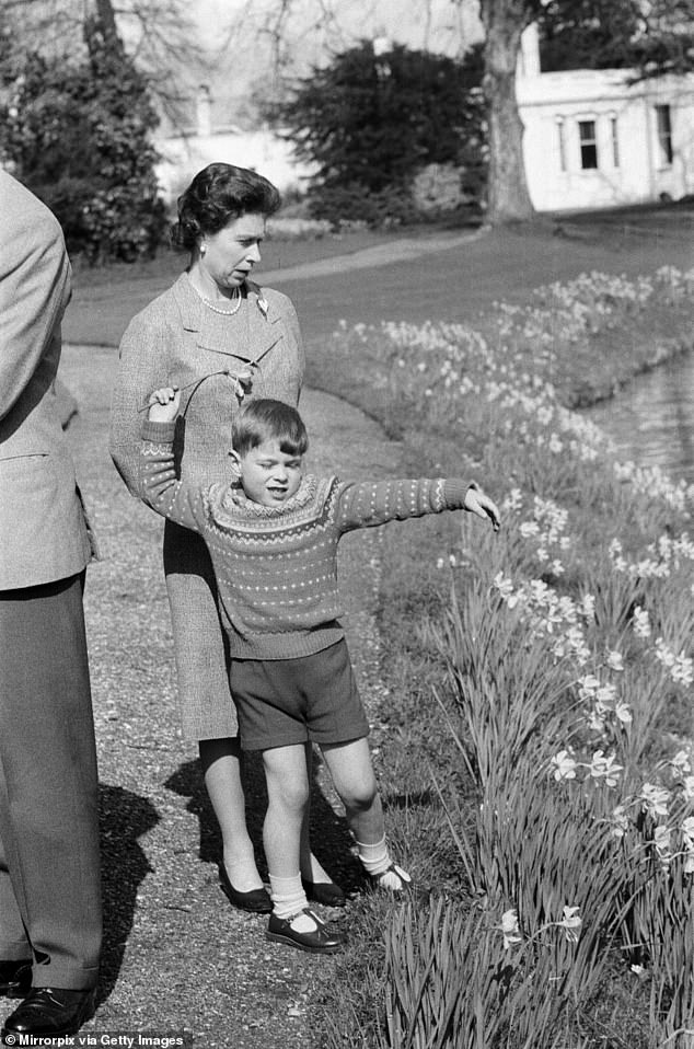 Queen Elizabeth II and Prince Andrew in 1965. Despite his naughty actions, it is likely that Andrew was able to get away without any repercussions due to his coveted position as the late Queen's favourite son