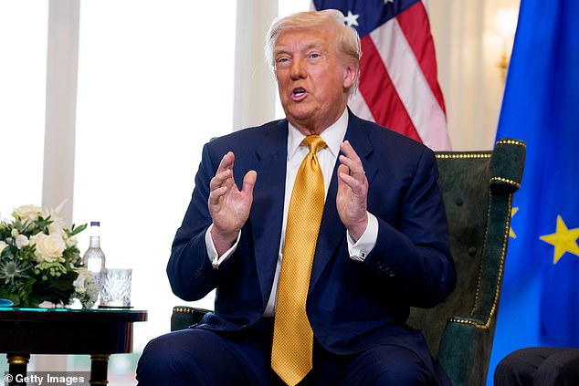 Mr Trump said he and Sir Keir would talk about trade and Israel