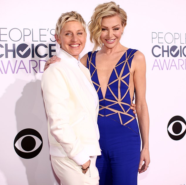Ellen DeGeneres (L) and actress Portia de Rossi left the United States after Donald Trump's Election win